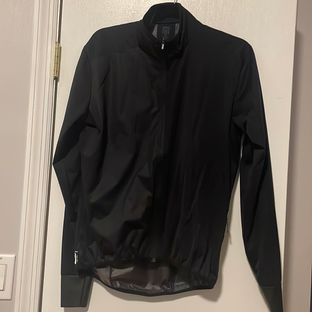 Black Santini wind/waterproof cycling jacket size M